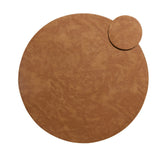 Salisbury & Co Siena Round Placemat 38cm Brown - Image 05