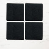 Salisbury & Co Eclipse Square Coaster Set of 4 in Black - Image 01