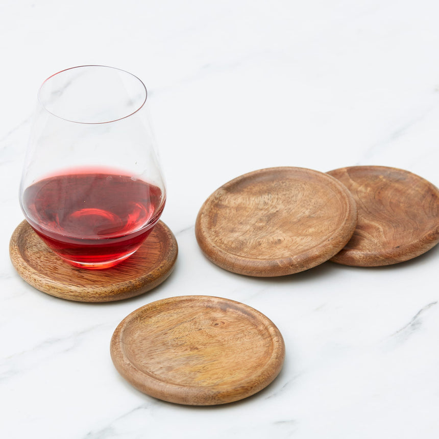 Salisbury & Co Grove Mango Wood Coaster Set of 4 - Image 04