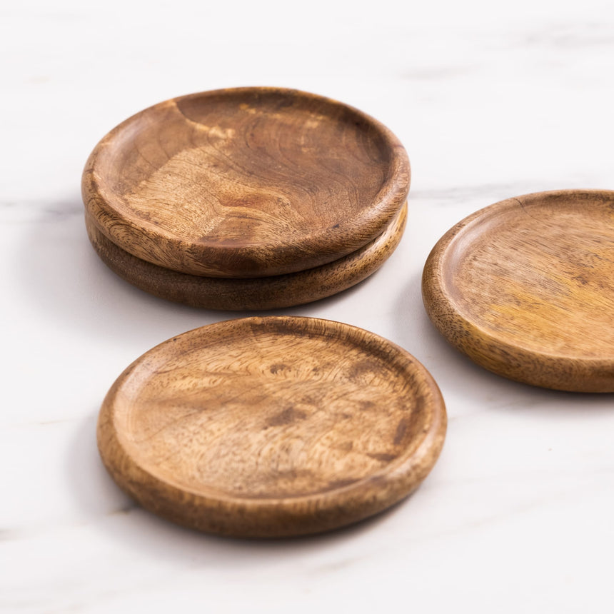 Salisbury & Co Grove Mango Wood Coaster Set of 4 - Image 05