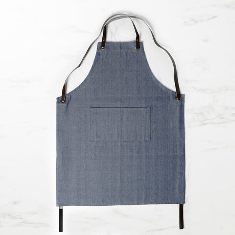 Salisbury & Co Hampstead Cross Back Apron Navy Blue - Image 01