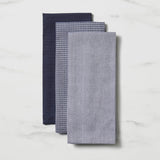 Salisbury & Co Hampstead Tea Towel Set of 3 Navy - Image 01