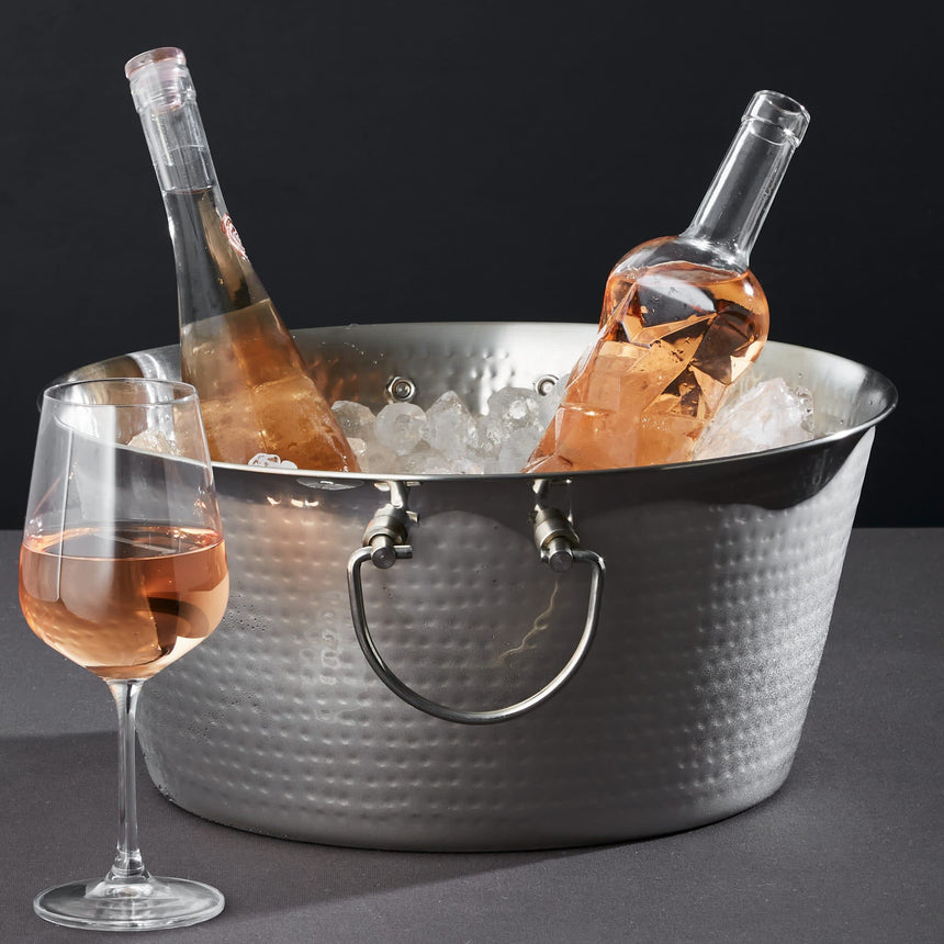 Salisbury & Co Hemingway Hammered Champagne Tub 37.5x18cm - Image 02