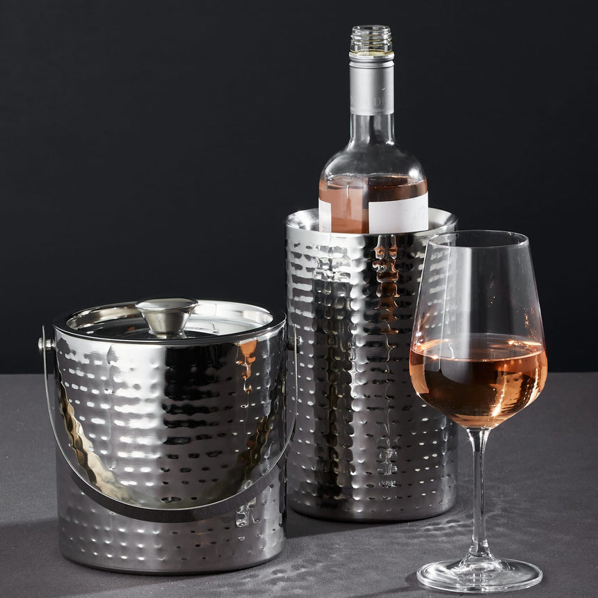 Salisbury & Co Hemingway Hammered Wine Cooler 12x20cm - Image 02