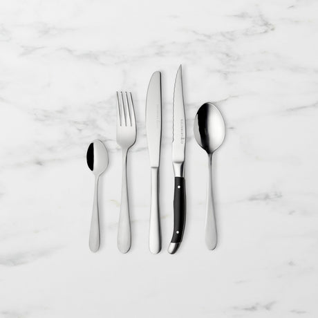 Salisbury & Co Maestro Cutlery 40 Piece Set Satin Silver - Image 01