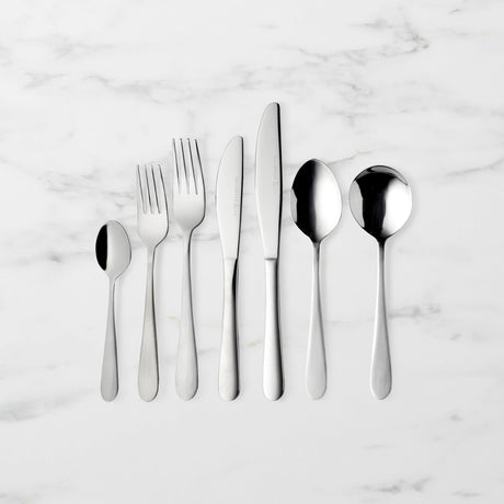 Salisbury & Co Maestro Cutlery 56 Piece Set Satin Silver - Image 01