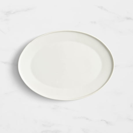 Salisbury & Co Modena Oval Serving Platter 38x28cm White - Image 01