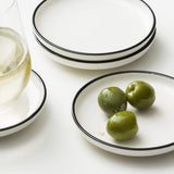 Salisbury & Co Mona Coaster Set of 4 in White with in Black Speckle - Image 02