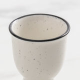 Salisbury & Co Mona Egg Cup in White with in Black Speckle - Image 04