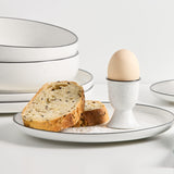 Salisbury & Co Mona Egg Cup in White with in Black Speckle - Image 05