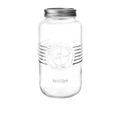 Salisbury & Co Old Fashioned Mason Jar with 2 Piece Lid 2 Litre - Image 01