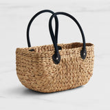 Salisbury & Co Province Carry Basket with Suede Handle Large Charcoal - Image 01