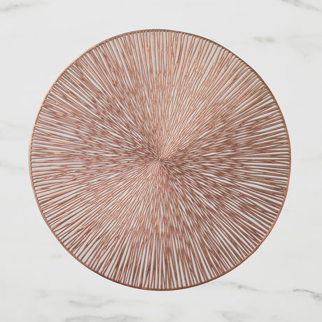 Salisbury & Co Round Placemat 38cm Rose Gold - Image 01