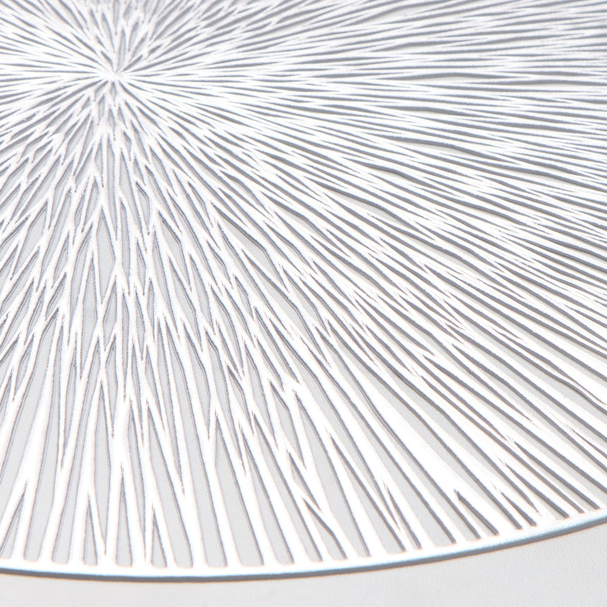 Salisbury & Co Round Placemat 38cm Silver - Image 03