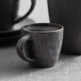 Salisbury & Co Siena Espresso Cup 90ml Charcoal - Image 03