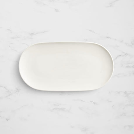 Salisbury & Co Signature Oval Serving Platter 40x20cm White - Image 01