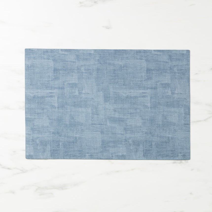 Salisbury & Co Eclipse Rectangular Placemat 45x30cm in Blue - Image 01