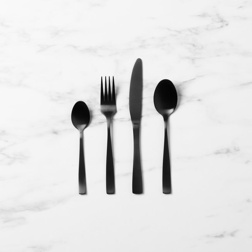 Salisbury & Co Virtuo 16 Piece Cutlery Set in Black - Image 01