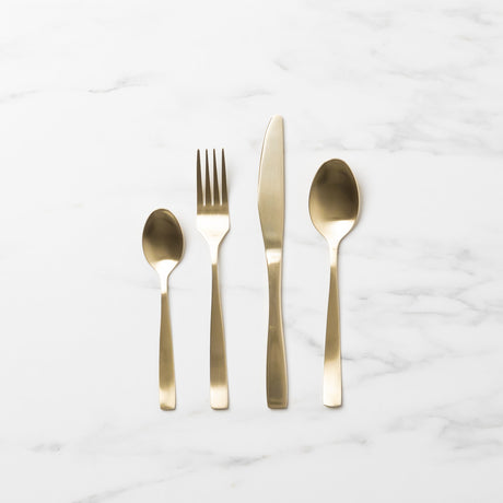 Salisbury & Co Virtuo 16 Piece Cutlery Set Gold - Image 01