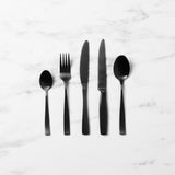 Salisbury & Co Virtuo Cutlery 40 Piece Set in Black - Image 01