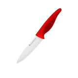 Savannah Ceramic Preparation Knife with Sheath 13cm Red - Image 01