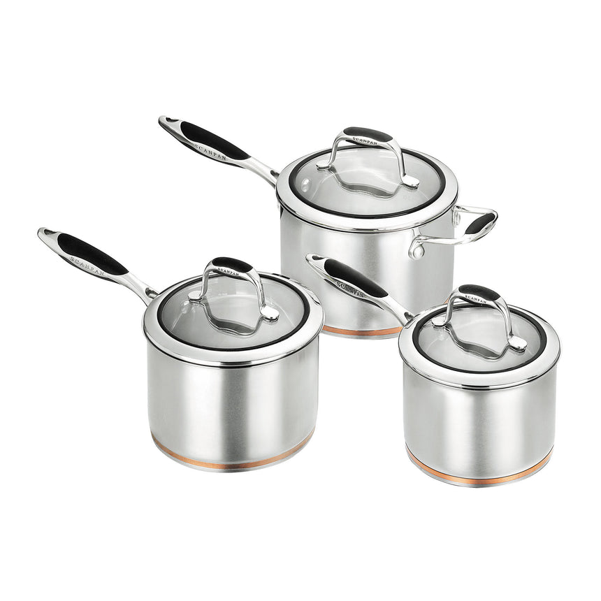 Scanpan Coppernox Saucepan Set 3pc - Image 02