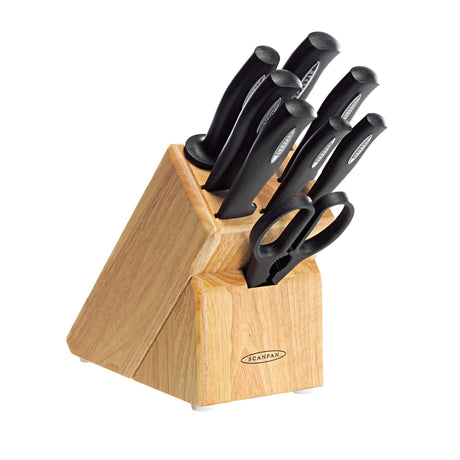 Scanpan Microsharp Knife Block 9 Piece Set - Image 01