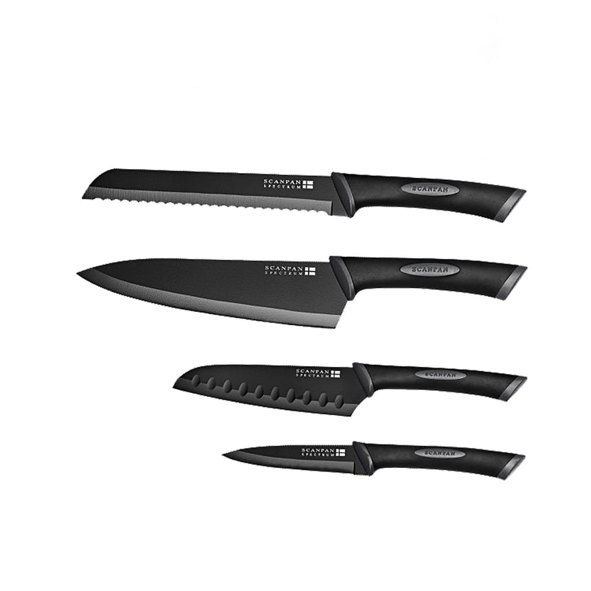 Scanpan Spectrum Knife 4 Piece Set in Black Grey - Image 02