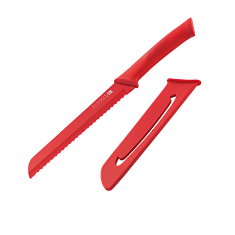 Scanpan Spectrum Soft Touch Bread Knife in Red - Image 01