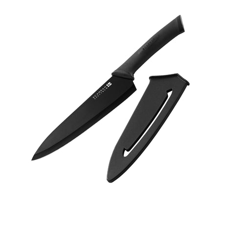 Scanpan Spectrum Soft Touch Cooks Knife 18cm in Black - Image 01