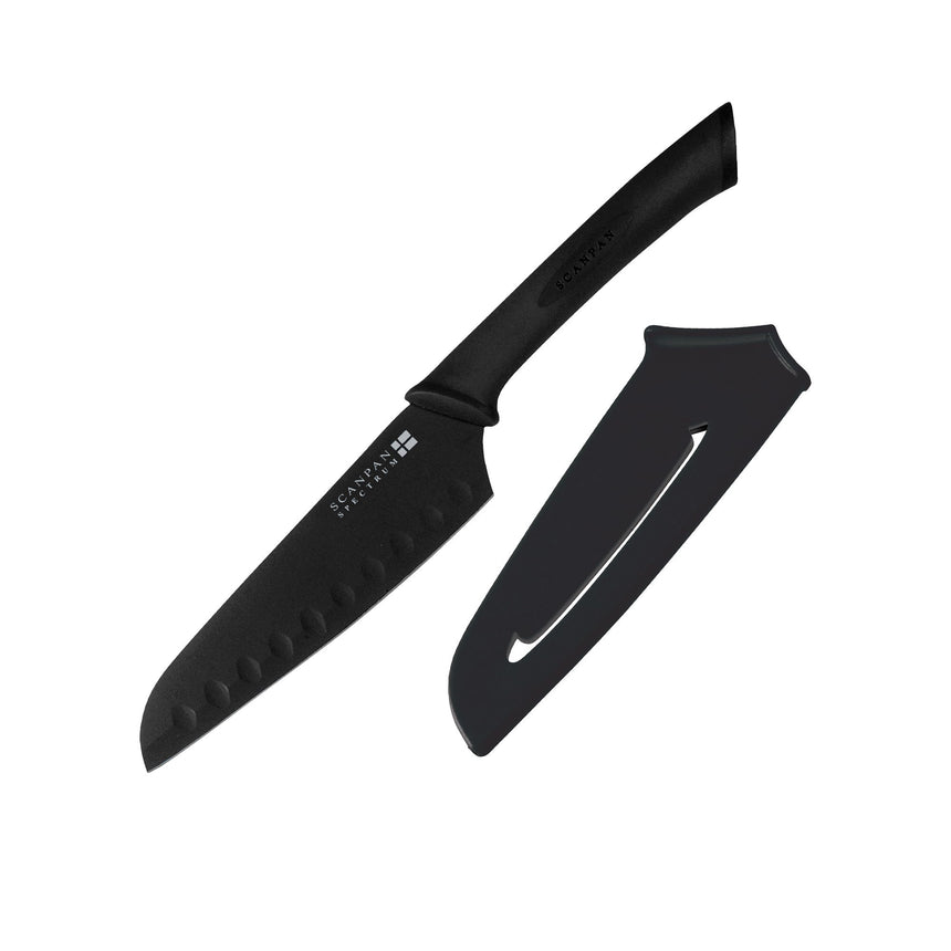 Scanpan Spectrum Soft Touch Santoku Knife 14cm in Black - Image 01