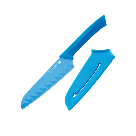 Scanpan Spectrum Soft Touch Santoku Knife 14cm in Blue - Image 01