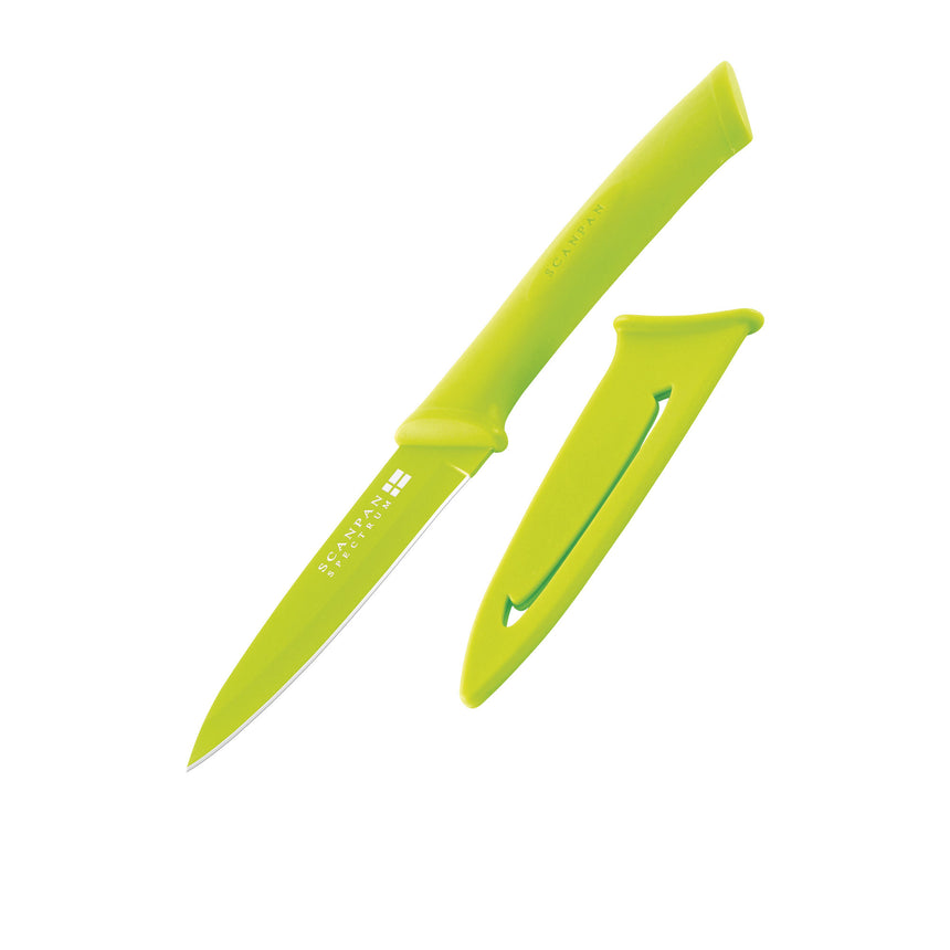 Scanpan Spectrum Soft Touch Utility Knife 9.5cm Green - Image 01