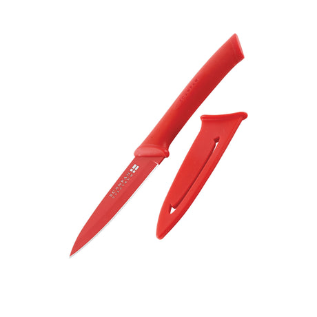 Scanpan Spectrum Soft Touch Utility Knife 9.5cm in Red - Image 01