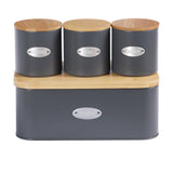 Sherwood Home Bread Box and Canister Set 4pc - Image 01