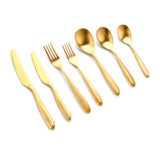 Sherwood Nouveau Cutlery Set 56pc Matte Gold - Image 04