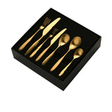 Sherwood Nouveau Cutlery Set 56pc Matte Gold - Image 06