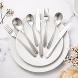 Sherwood Nouveau Cutlery Set 56pc Matte Silver - Image 02