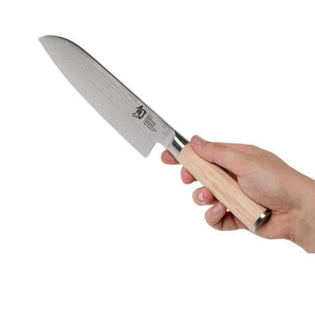 Shun Classic in White Santoku Knife 18cm - Image 02