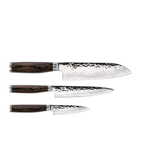 Shun Premier 3pc Santoku Knife Set - Image 02