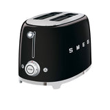 Smeg 50's Retro Style TSF01 2 Slice Toaster in Black - Image 01