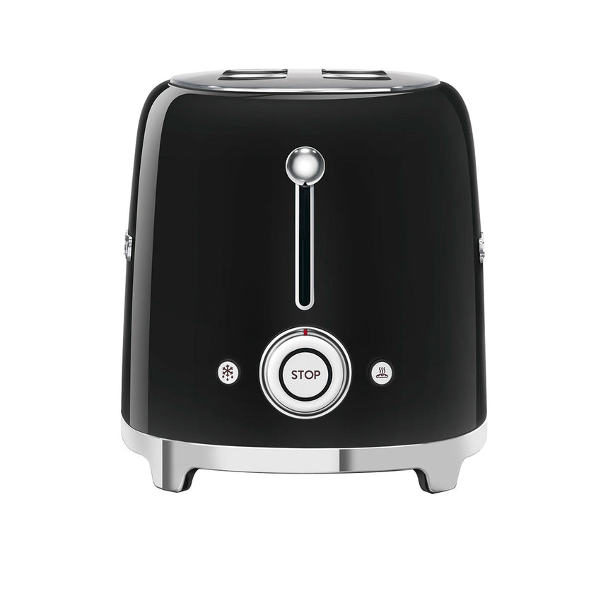 Smeg 50's Retro Style TSF01 2 Slice Toaster in Black - Image 04