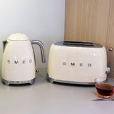 Smeg 50's Retro Style TSF01 2 Slice Toaster Cream - Image 02