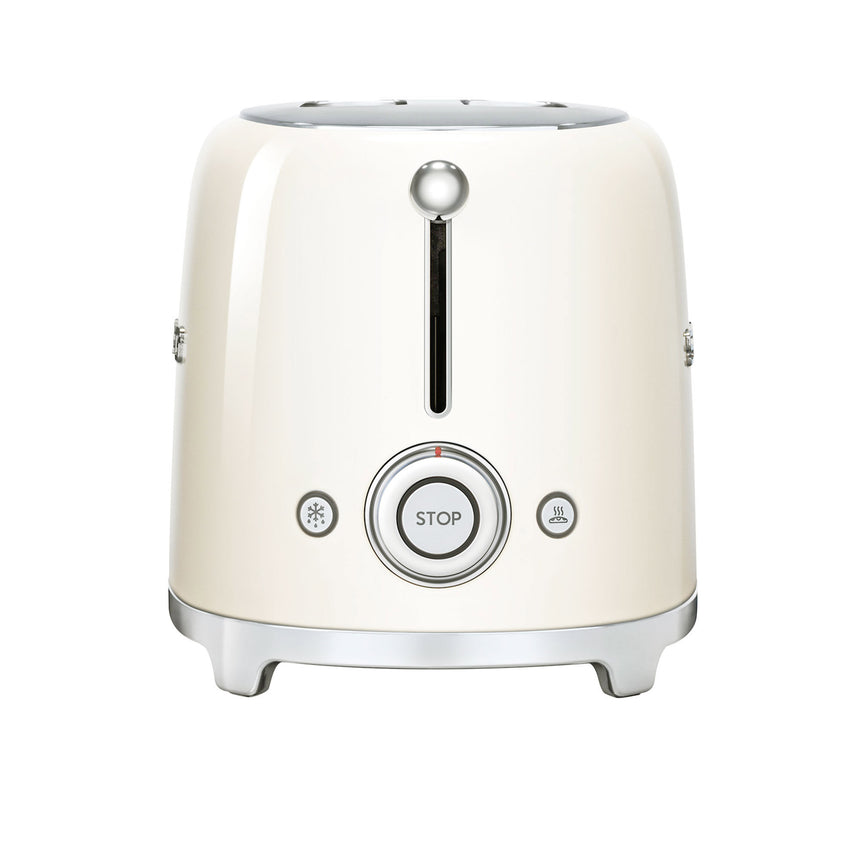 Smeg 50's Retro Style TSF01 2 Slice Toaster Cream - Image 04