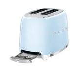 Smeg 50's Retro Style TSF01 2 Slice Toaster in Pastel in Blue - Image 05