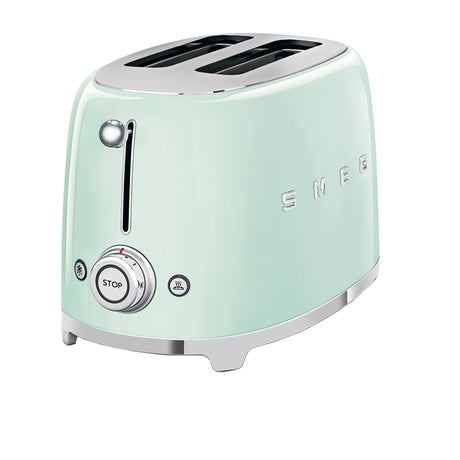 Smeg 50's Retro Style TSF01 2 Slice Toaster in Pastel Green - Image 01