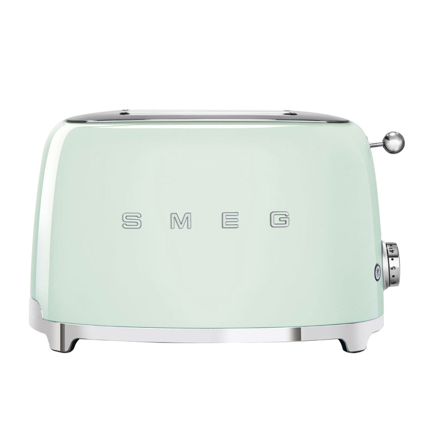 Smeg 50's Retro Style TSF01 2 Slice Toaster in Pastel Green - Image 04