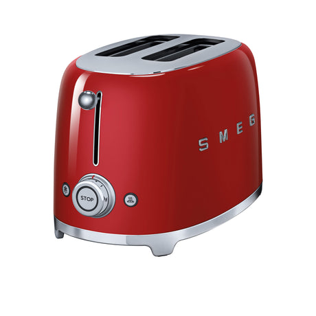 Smeg 50's Retro Style TSF01 2 Slice Toaster in Red - Image 01