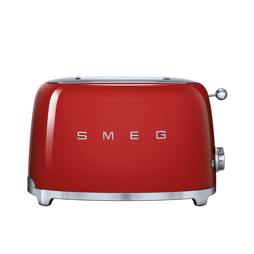 Smeg 50's Retro Style TSF01 2 Slice Toaster in Red - Image 03