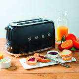 Smeg 50's Retro Style TSF02 4 Slice Toaster in Black - Image 03